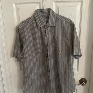 Striped button down XL